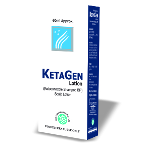 Ketagen Shampoo/Lotion 60ml with 2% Ketoconazole for dandruff and fungal infections by Cell Laboratories