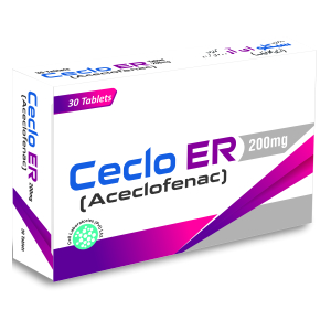 CECLO ER (Aceclofenac 200 mg) extended-release tablets for pain relief. Cell Laboratories